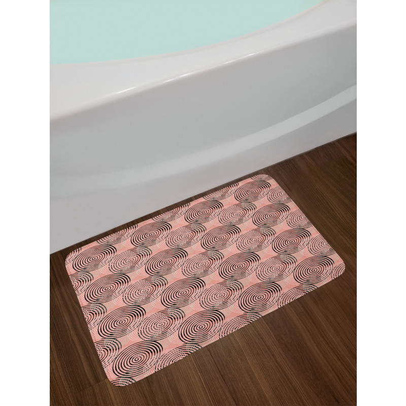 Hypnotic Vortex Brush Bath Mat