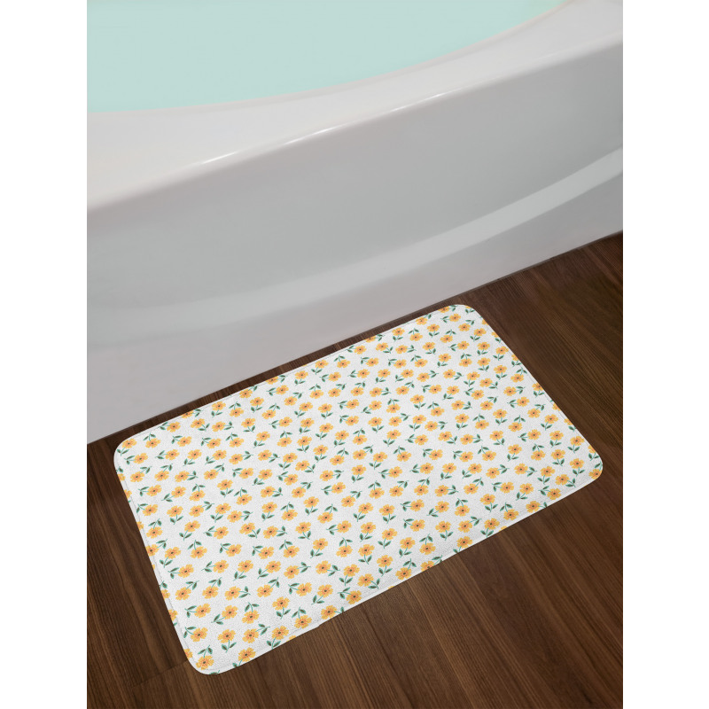 Amaryllis Daffodil Blossom Bath Mat