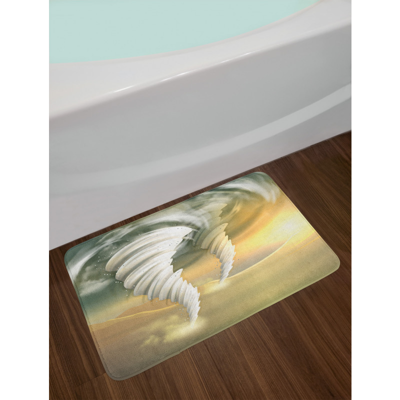 Abstract Hurricane Swirls Bath Mat