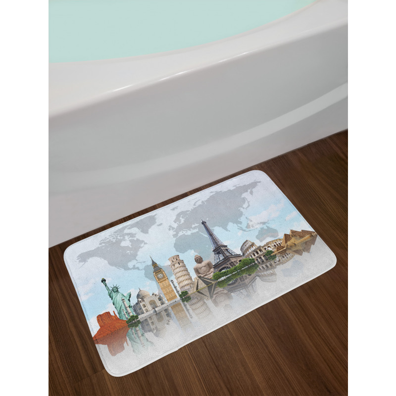 Landmark Buildings Photo Bath Mat