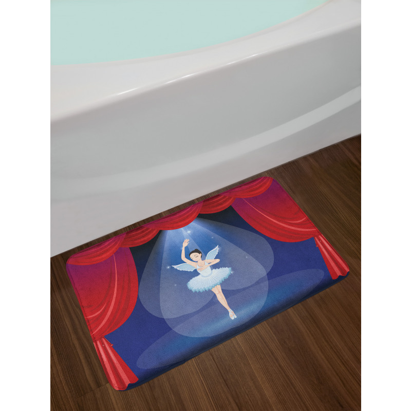 Winged Dancer on the Stage Bath Mat