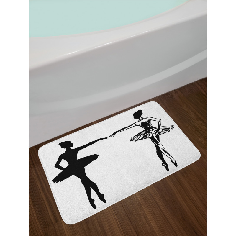 Dancers in Classic Dresses Bath Mat