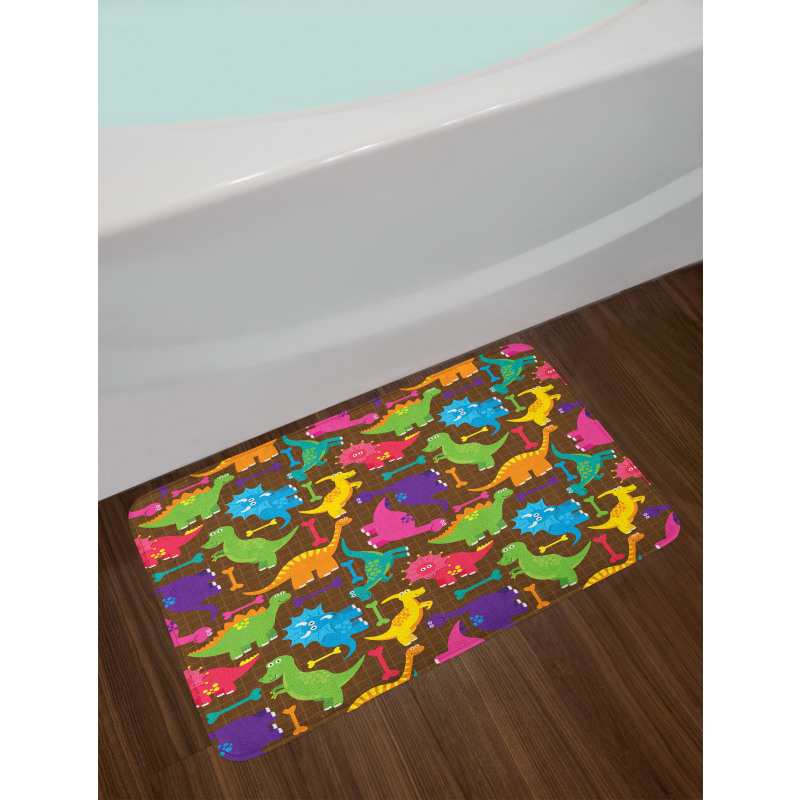 Baby Wild Dinos Kids Bath Mat