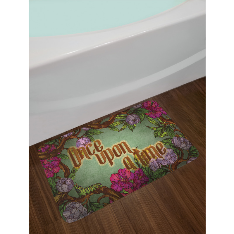 Caterpillar Flower Bath Mat