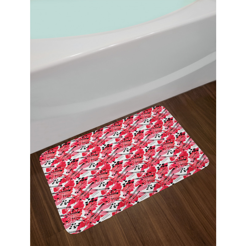 Flower of Hawaiian Jungles Bath Mat