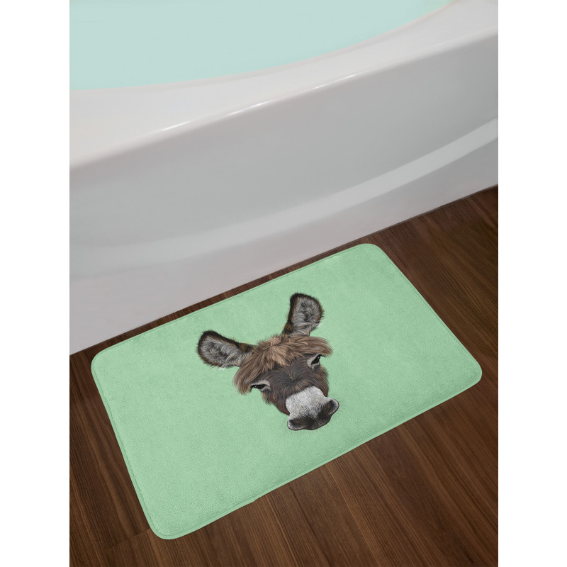 Illustrated Animal Portrait Bath Mat