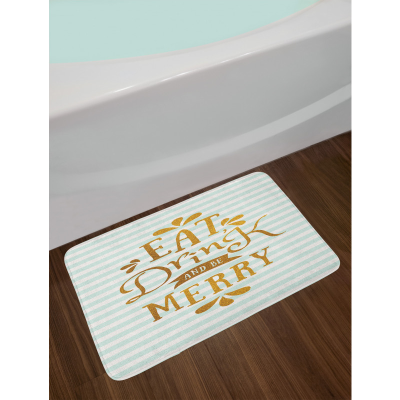 Xmas Greeting Bath Mat