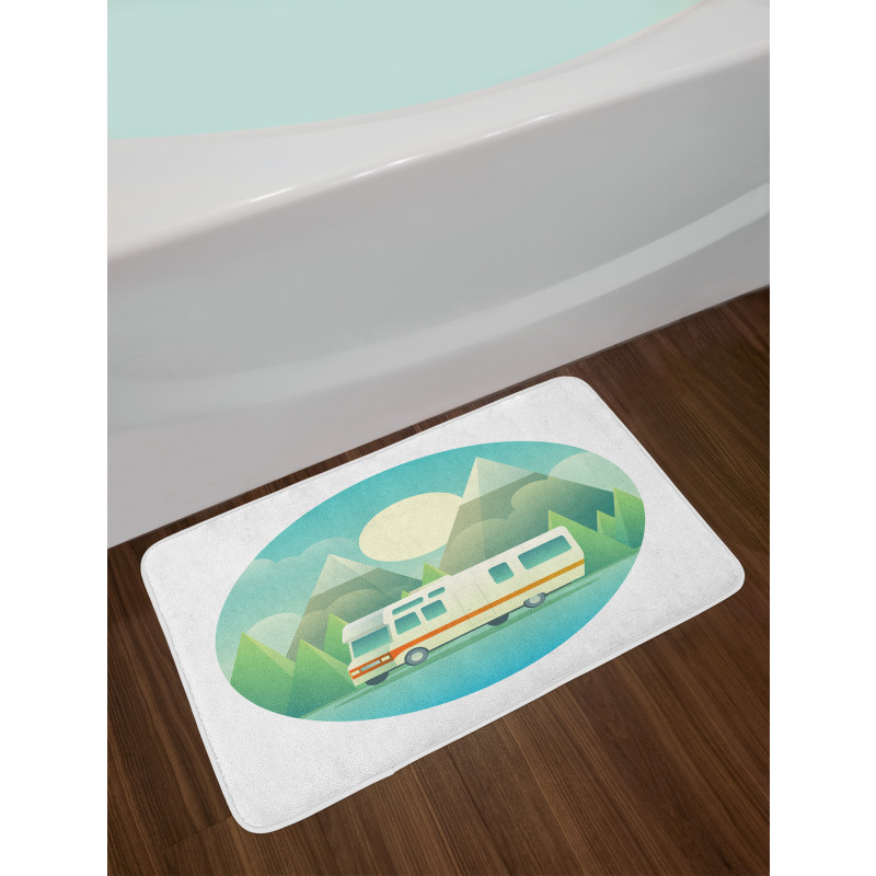 Road Trip Vehicle at Countryside Bath Mat