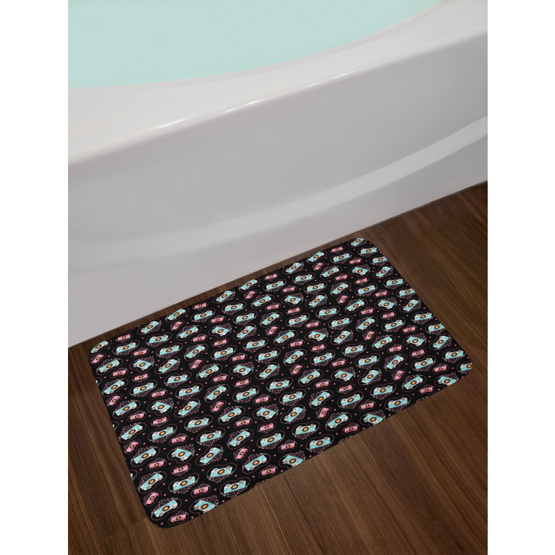 Valentines Romantic Hearts Bath Mat