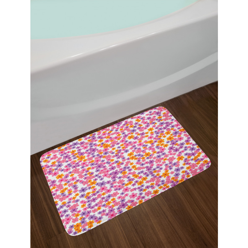 Meadow of Spring Daisies Bath Mat