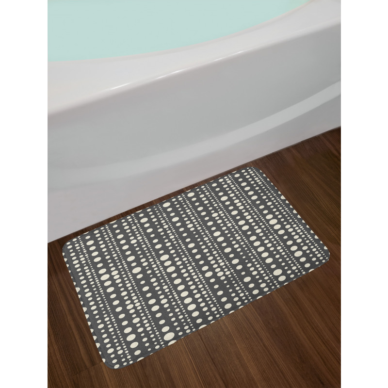 Oval Rings Mosaic Vintage Bath Mat