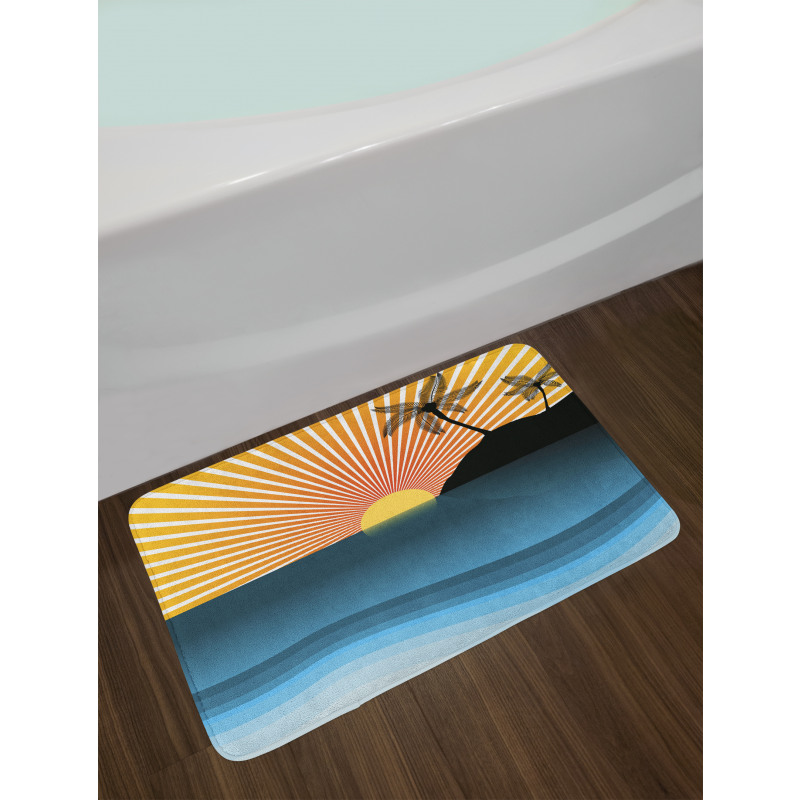 Sunset Horizon Panorama Bath Mat