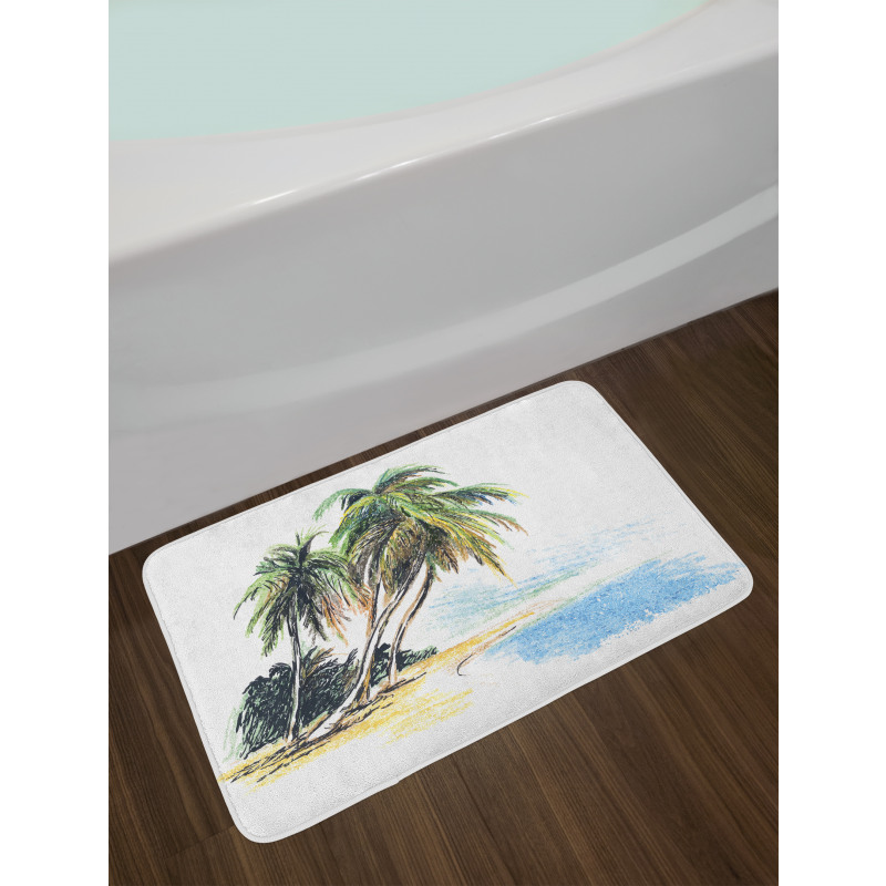 Palm Trees Coastal Charm Bath Mat