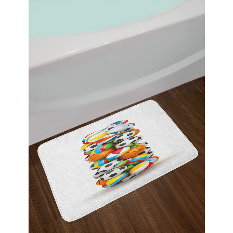 Balls Alphabet Theme Bath Mat