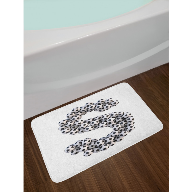 Hexagon Pattern Balls Bath Mat