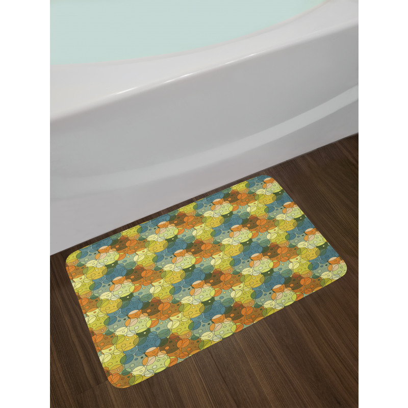 Abstract Circle Pattern Bath Mat