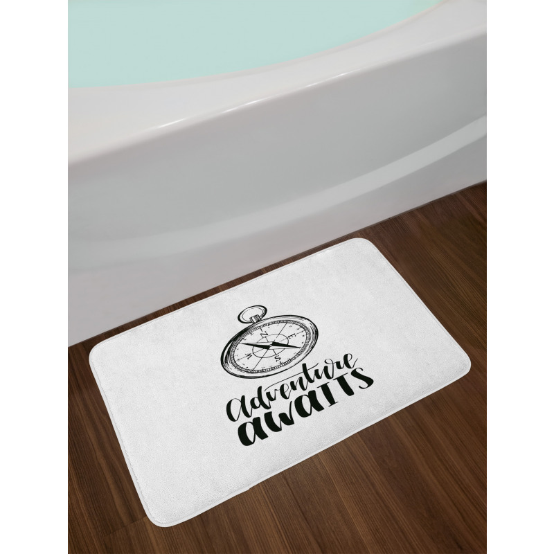 Marine Life Phrase Bath Mat