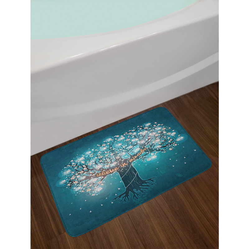 Believe in Miracles Message Bath Mat