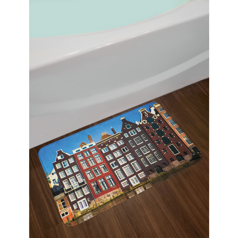 Medieval Buildings City Bath Mat