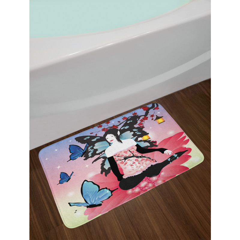 Fairy Girl with Wings Bath Mat
