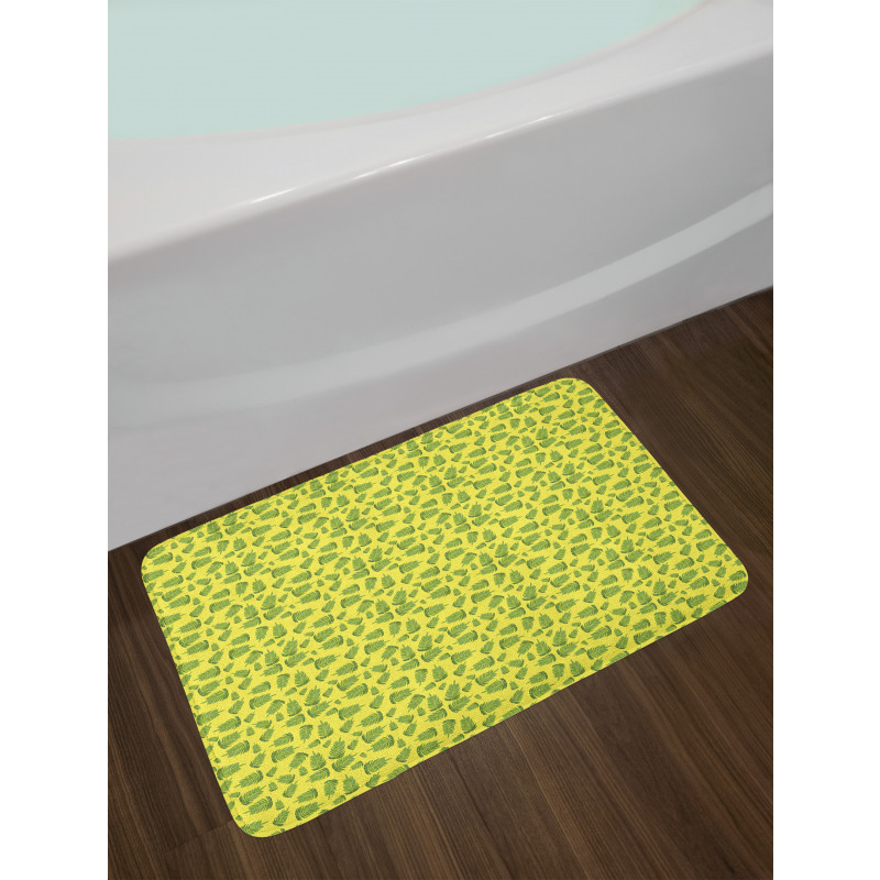 Ornate Tropical Composition Bath Mat