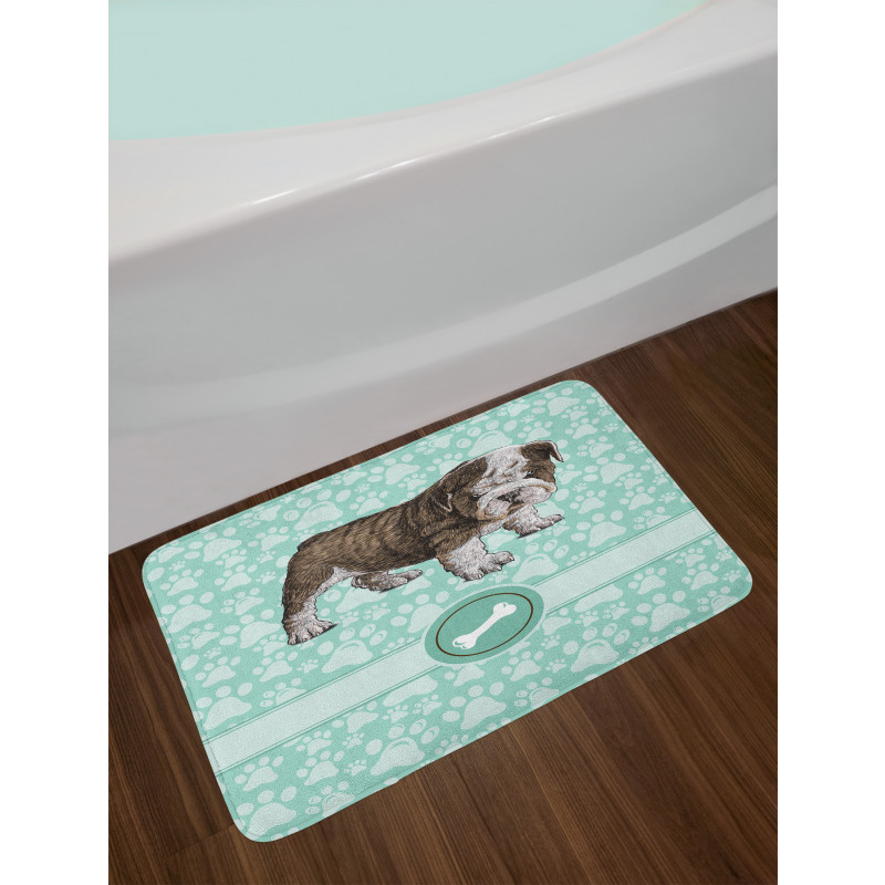 Detailed Pet Animal Bath Mat