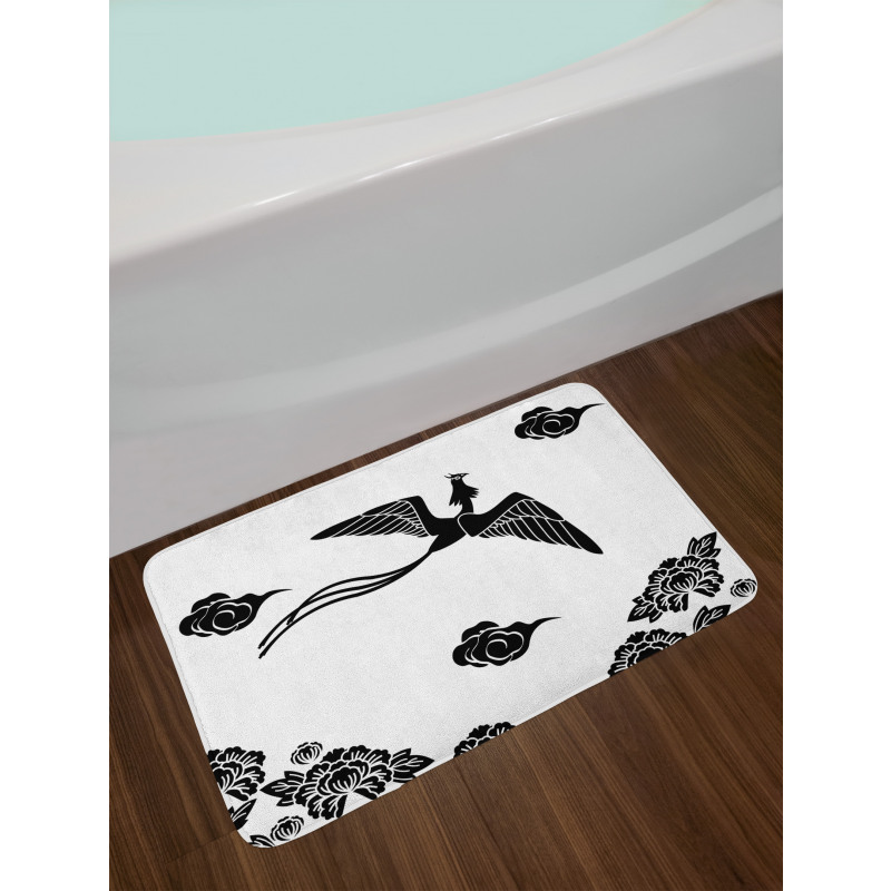 Abstract Mythological Bird Bath Mat