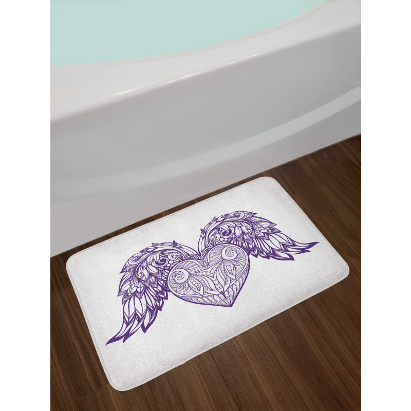 Heart Botany Ornate Bath Mat