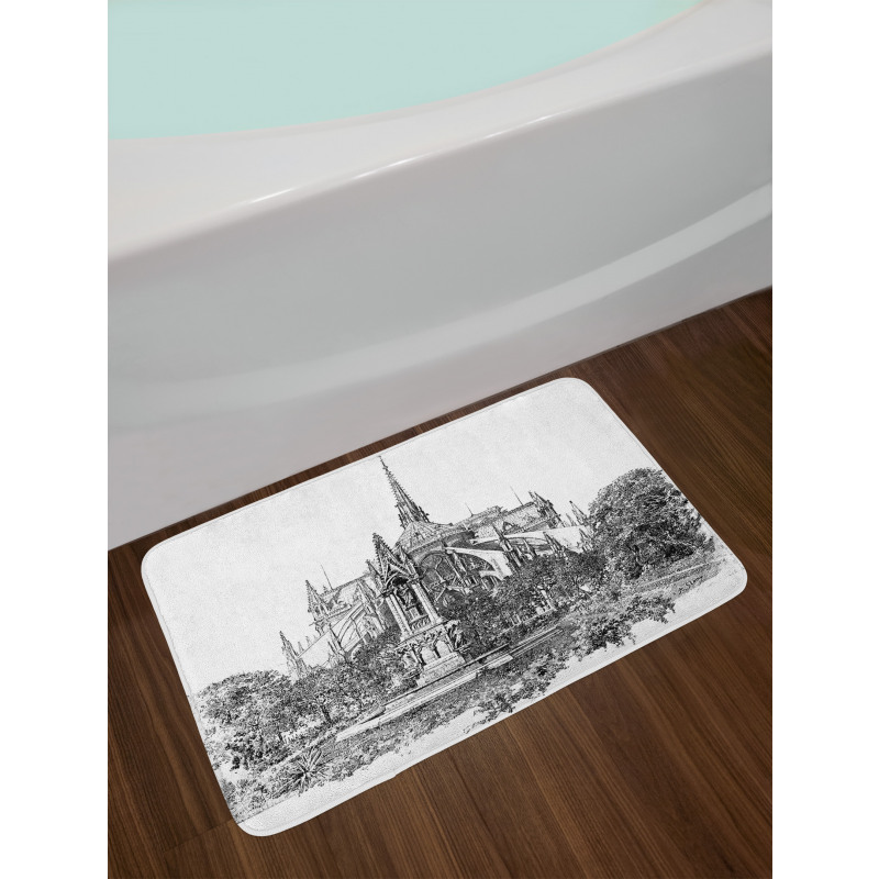 Historic French Landmark Bath Mat