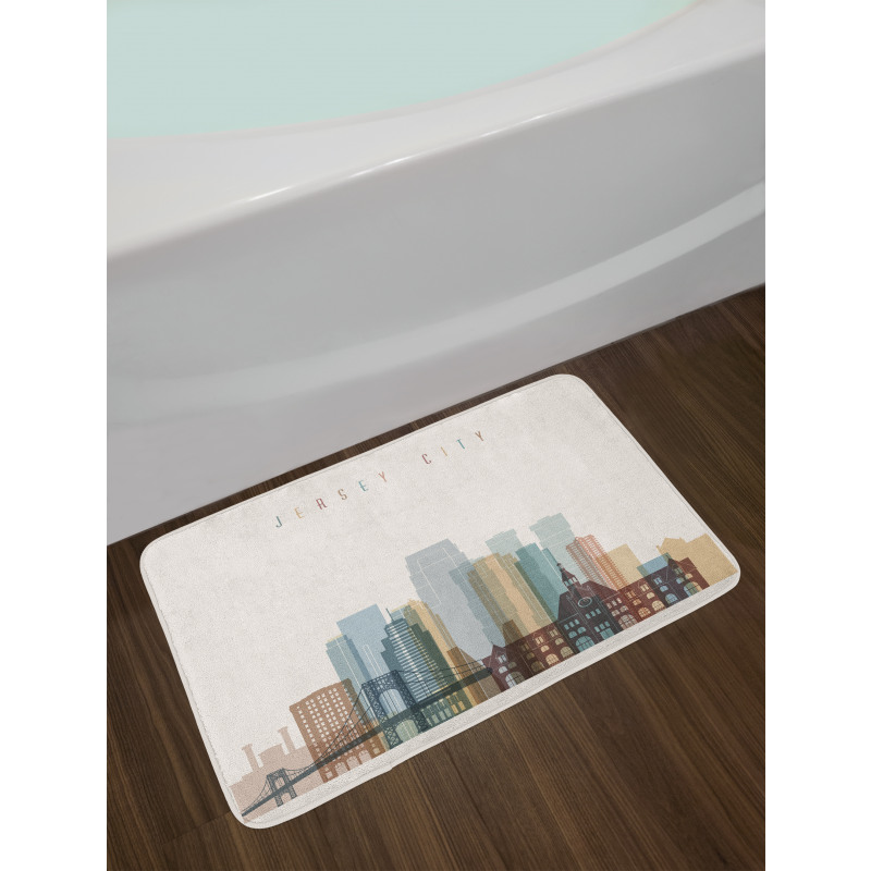 Buildings Bridge Urban Bath Mat