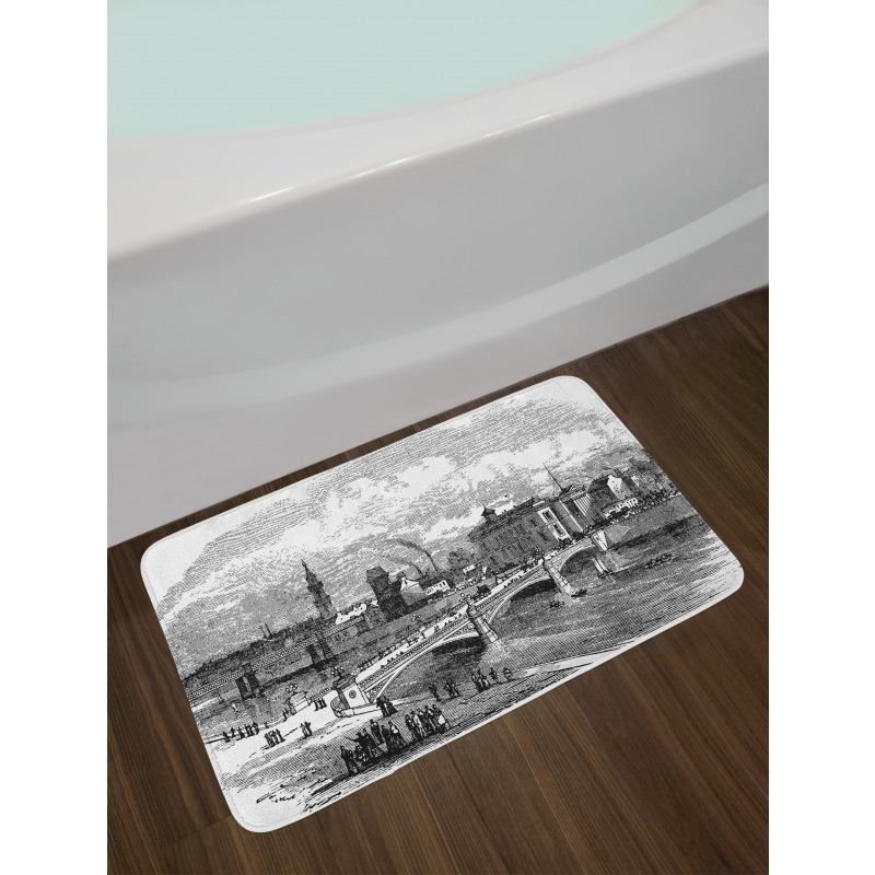 Albert Bridge Glasgow Art Bath Mat