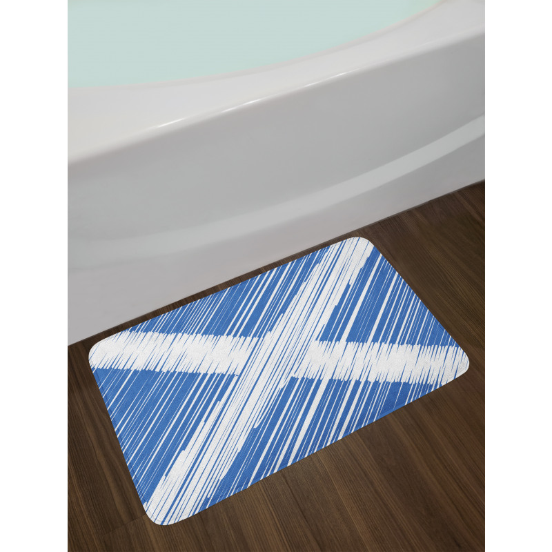 National Flag Scribbled Bath Mat