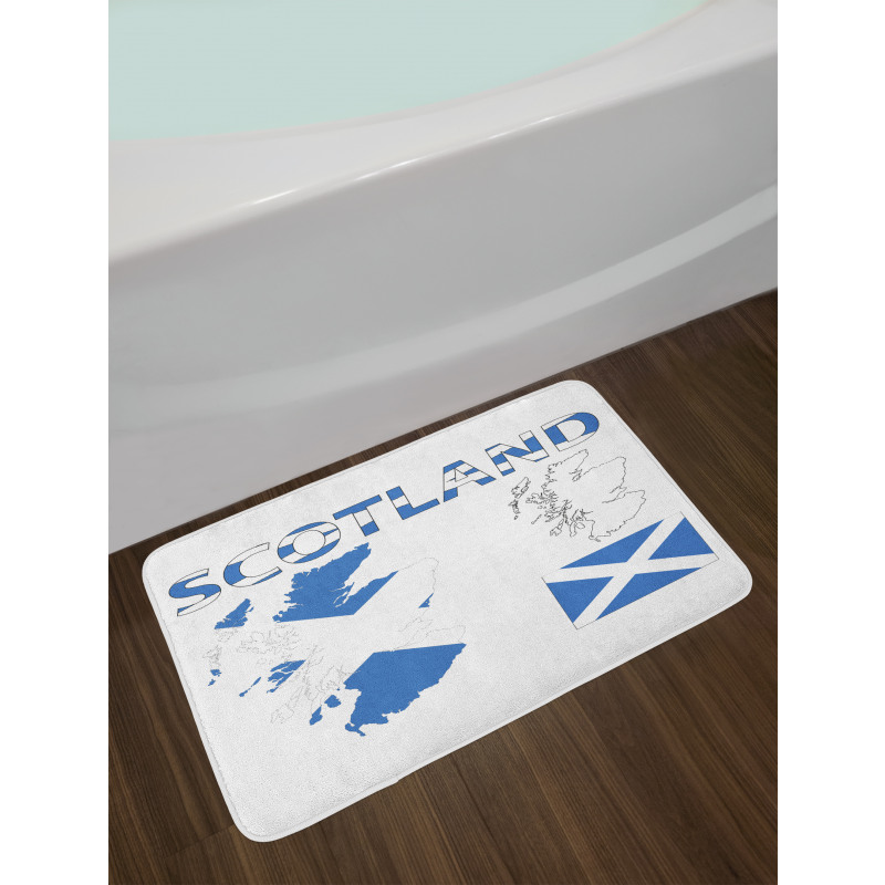 Country Map and the Flag Bath Mat