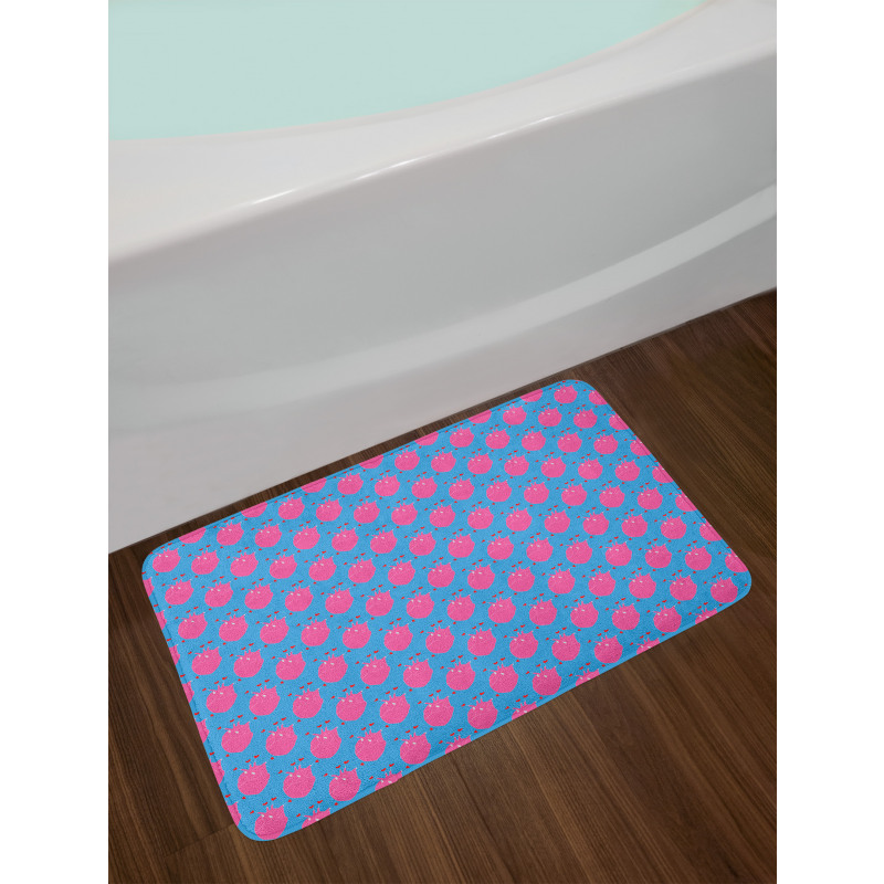 Human Heart Love Pattern Bath Mat