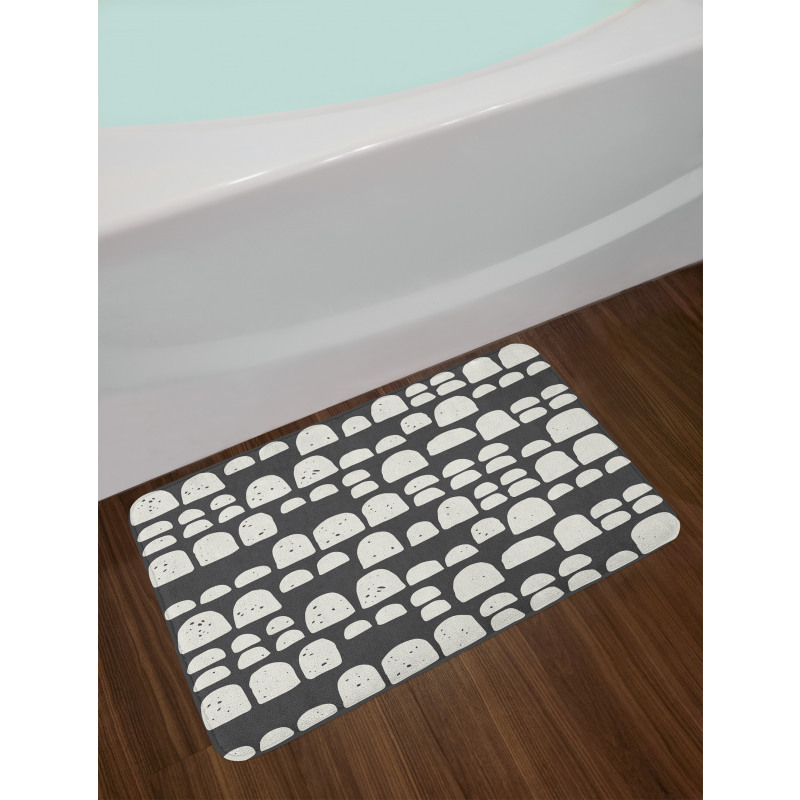 Abstract Primitive Motifs Bath Mat