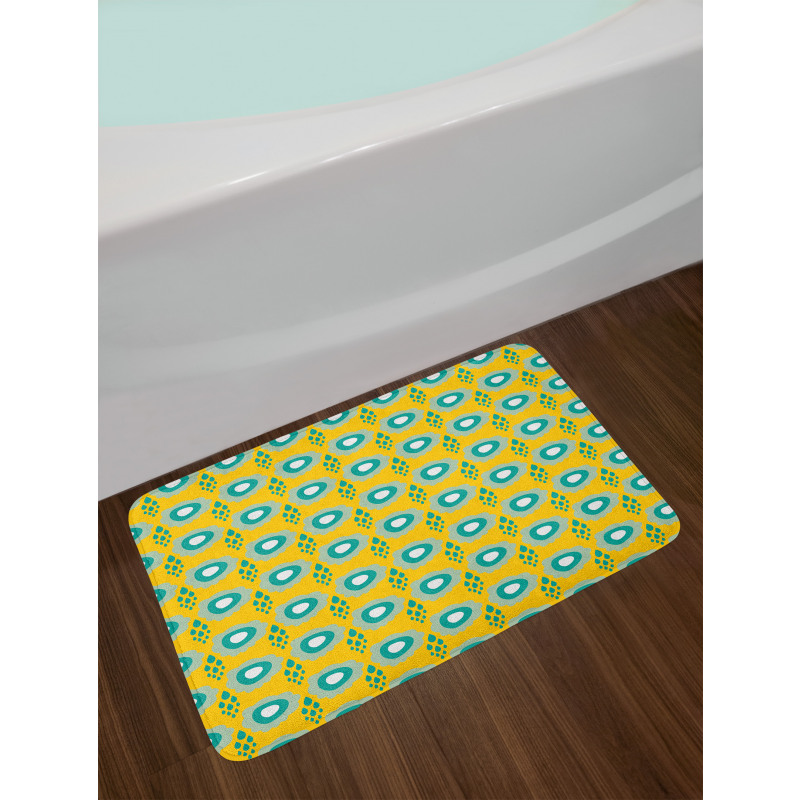 Raining Weather Clouds Art Bath Mat