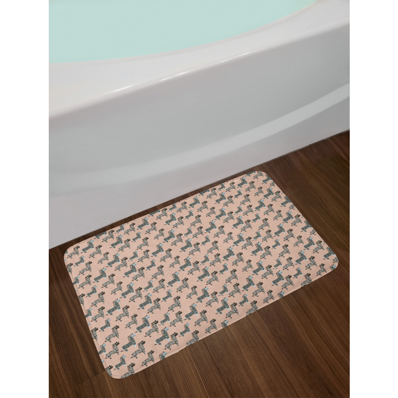 Kids Safari Doodle Zebra Bath Mat