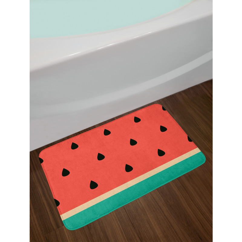 Minimalistic Watermelon Art Bath Mat