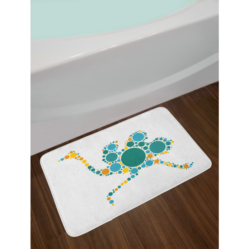 Abstract Geometric Modern Bath Mat