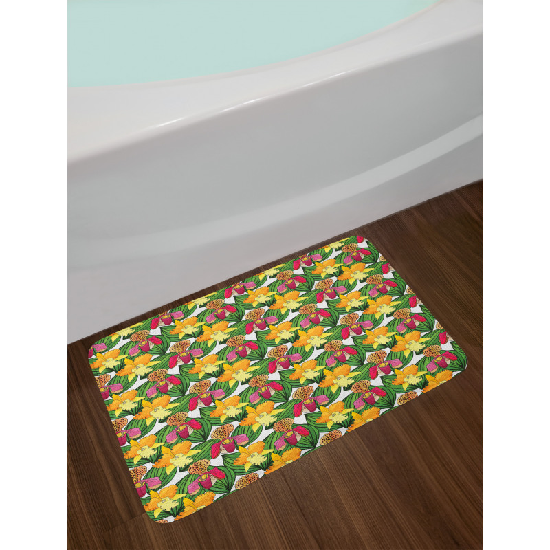 Tropic Foliage Woody Plants Bath Mat