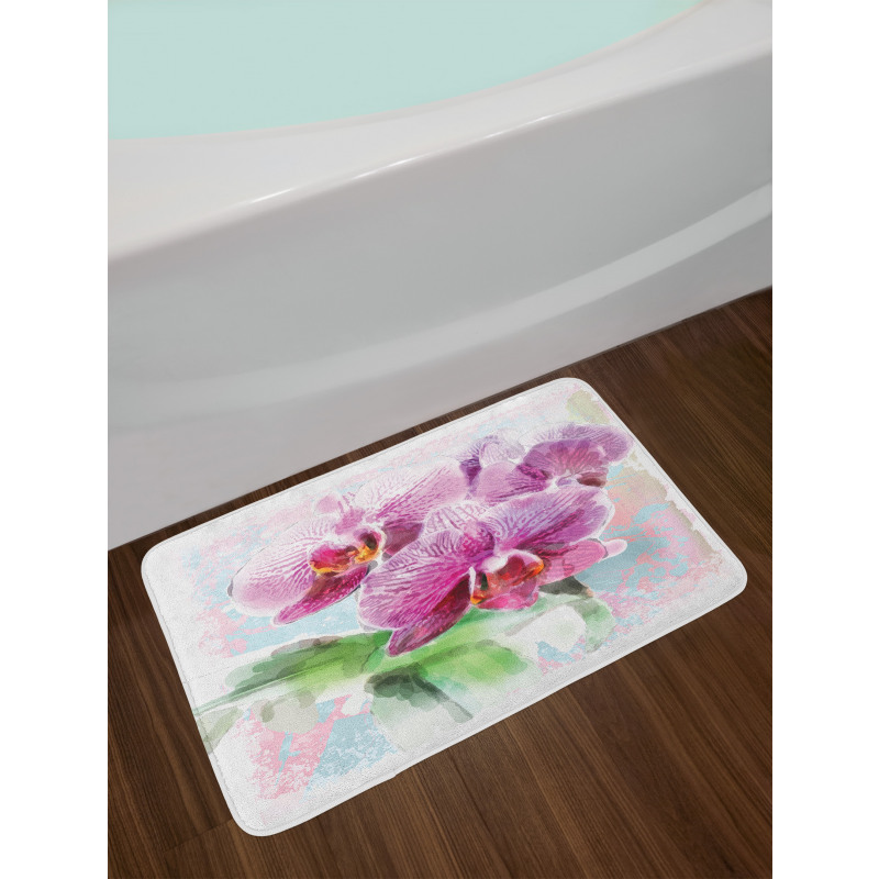 Posy of Hawaiian Plant Art Bath Mat