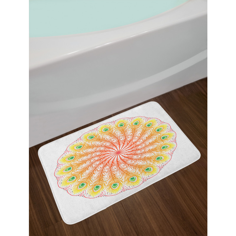 Blended Color Motif Bath Mat