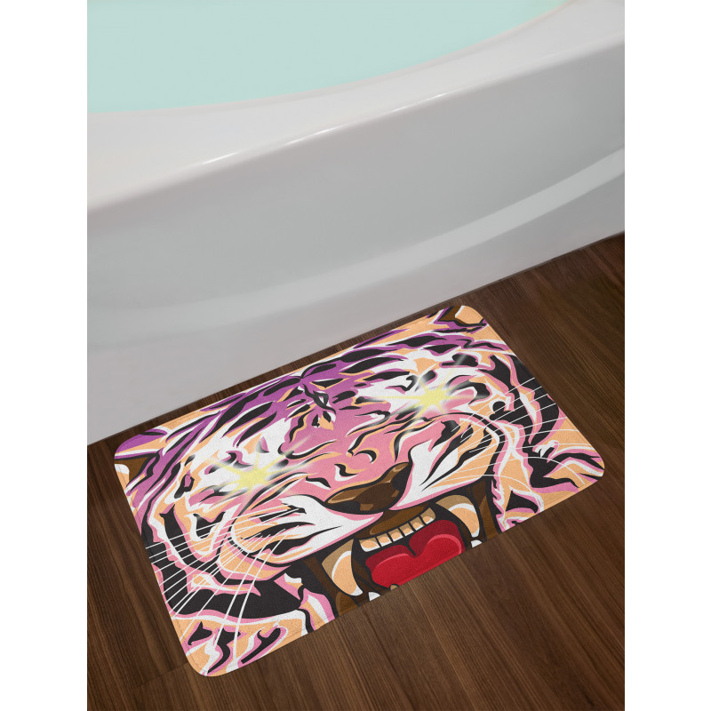 Strong Animal Eyes Bath Mat