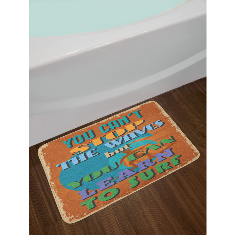 You Can Learn to Surf Bath Mat