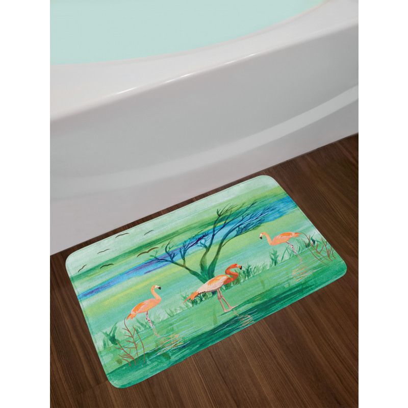 Nature and Birds Bath Mat