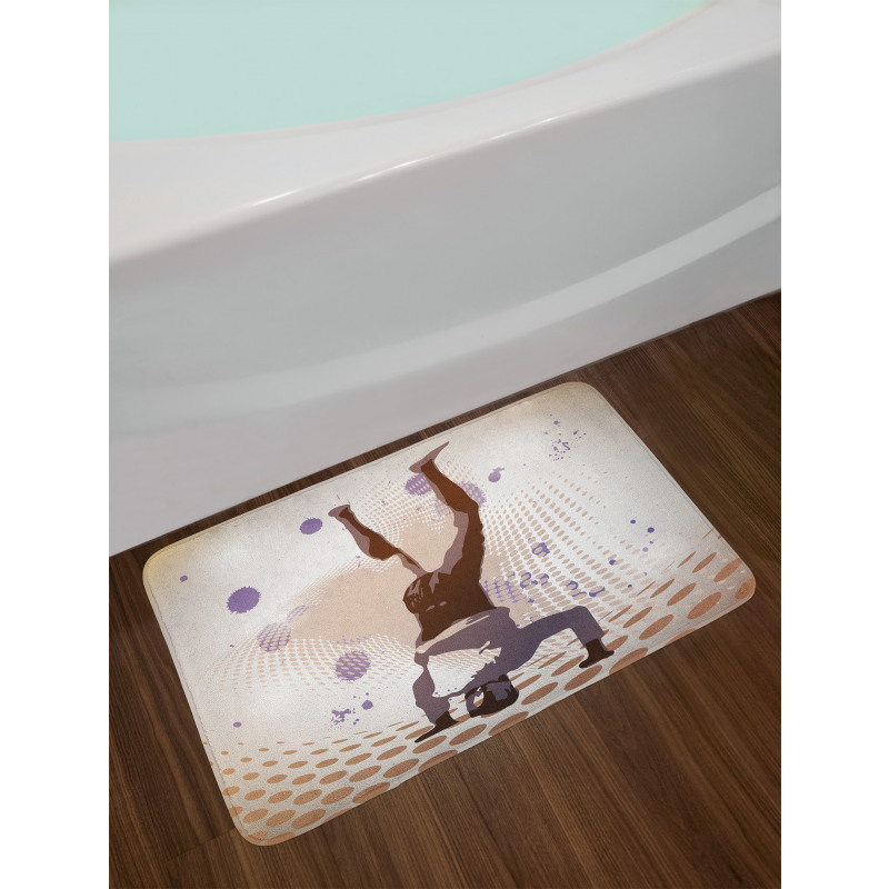 Pop Art Vintage Retro Style Bath Mat