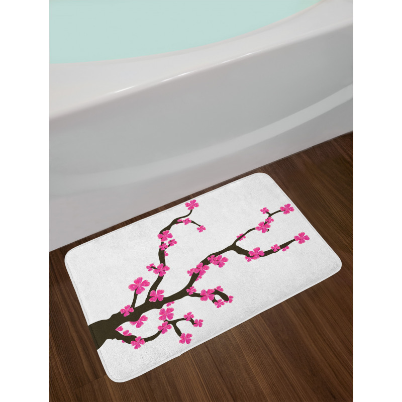 Botany Theme Bath Mat