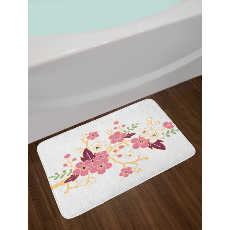 Japanese Garden Art Bath Mat