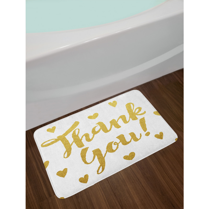 Repeating Mini Hearts Bath Mat