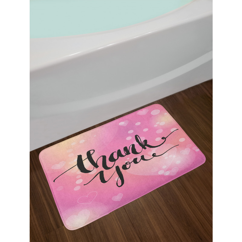 Bubbly Blur Dreamy Hearts Bath Mat